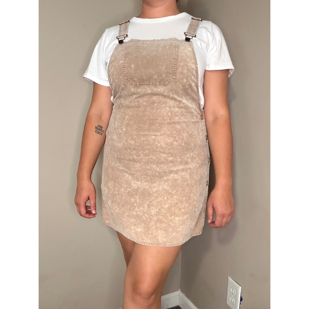 SADIE & SAGE Corduroy Overall Dress | L